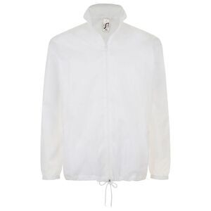 SOLS Unisex Shift Showerproof Windbreaker Jacket / White